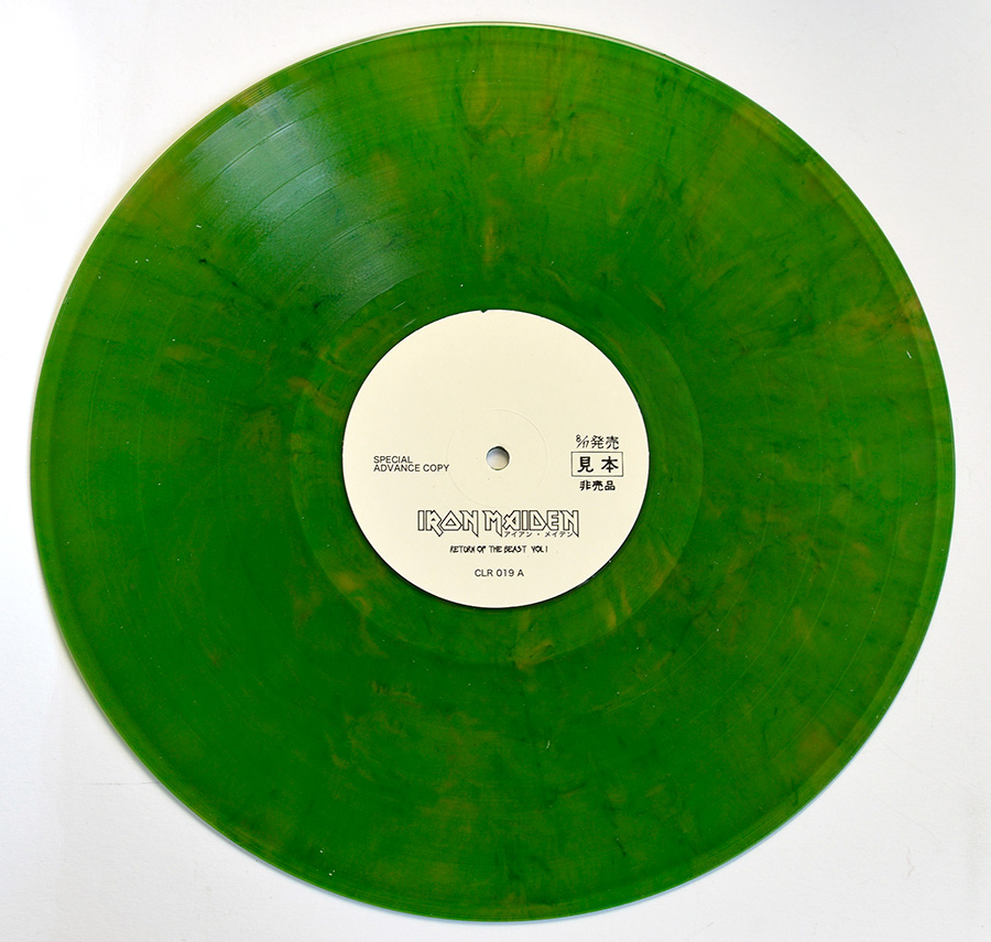 Photo of 12" LP Record Side One IRON MAIDEN - Return Of The Beast Vol. 1 (Green Vinyl)  Vinyl Record Gallery https://vinyl-records.nl//